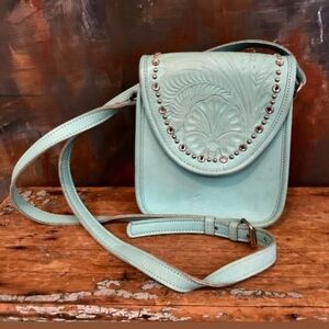 American West Elegant Turquoise Crossbody Bag